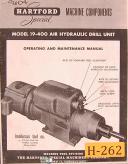 Hartford-Hartford 19-600, Hydraulic Drill Unit, Installation Maintenance & Parts Manual-19-600-05